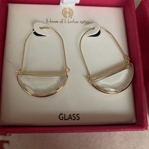 House of Harlow, glass earrings NEW